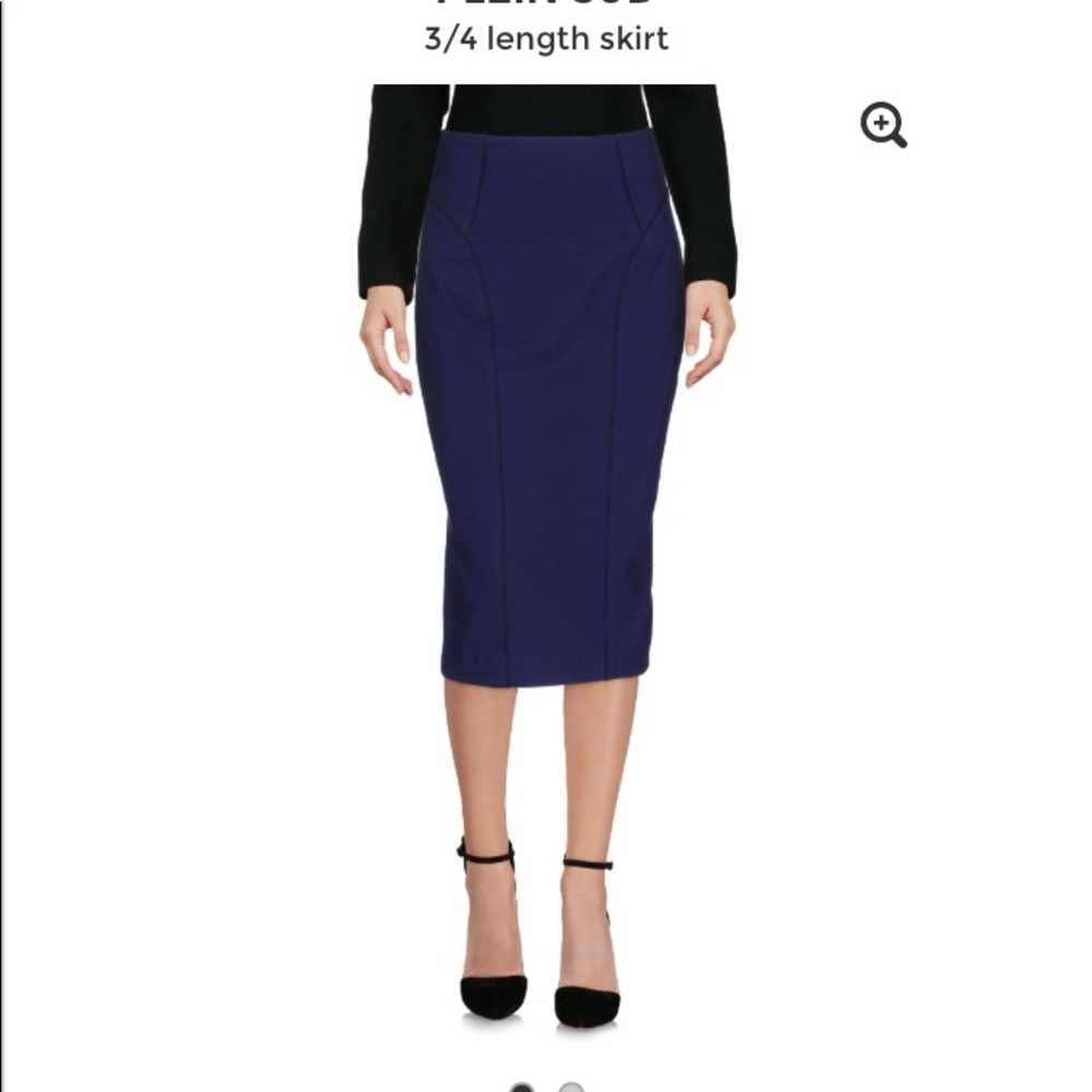 NWOT Plein Sud Purple Midi Skirt Size 42/10